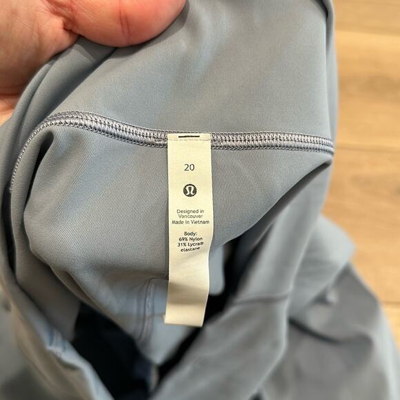 LULULEMON Chambray‎ Wunder Under High Rise Active Workout Leggings Size 20 - Picture 8 of 11